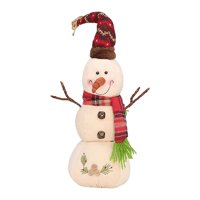 Bothyi - Muñeco De Nieve Blanco De Navidad, Figuritas De Peluche Para Decoración De Ambiente De Chimenea, 15Cm X 13Cm X 35Cm