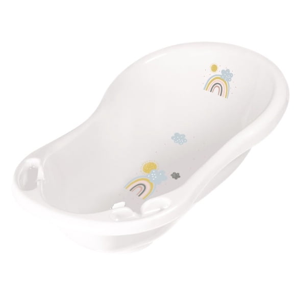 Bañera Para Bebé 84 Cm Arcoíris Blanco
