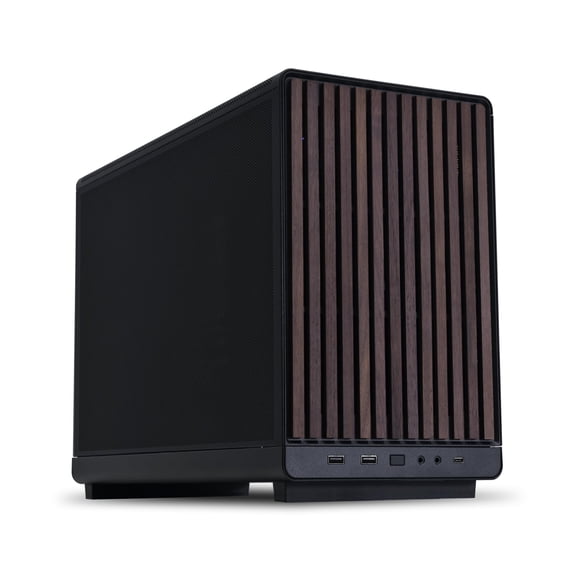 Chasis Lian Li A3X-WD Micro Form Factor de 26,3 L sin ventiladores, color negro