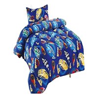 Genérico - Set Cobertor De Invierno 1.5 Plaza 180X200Cm Azul