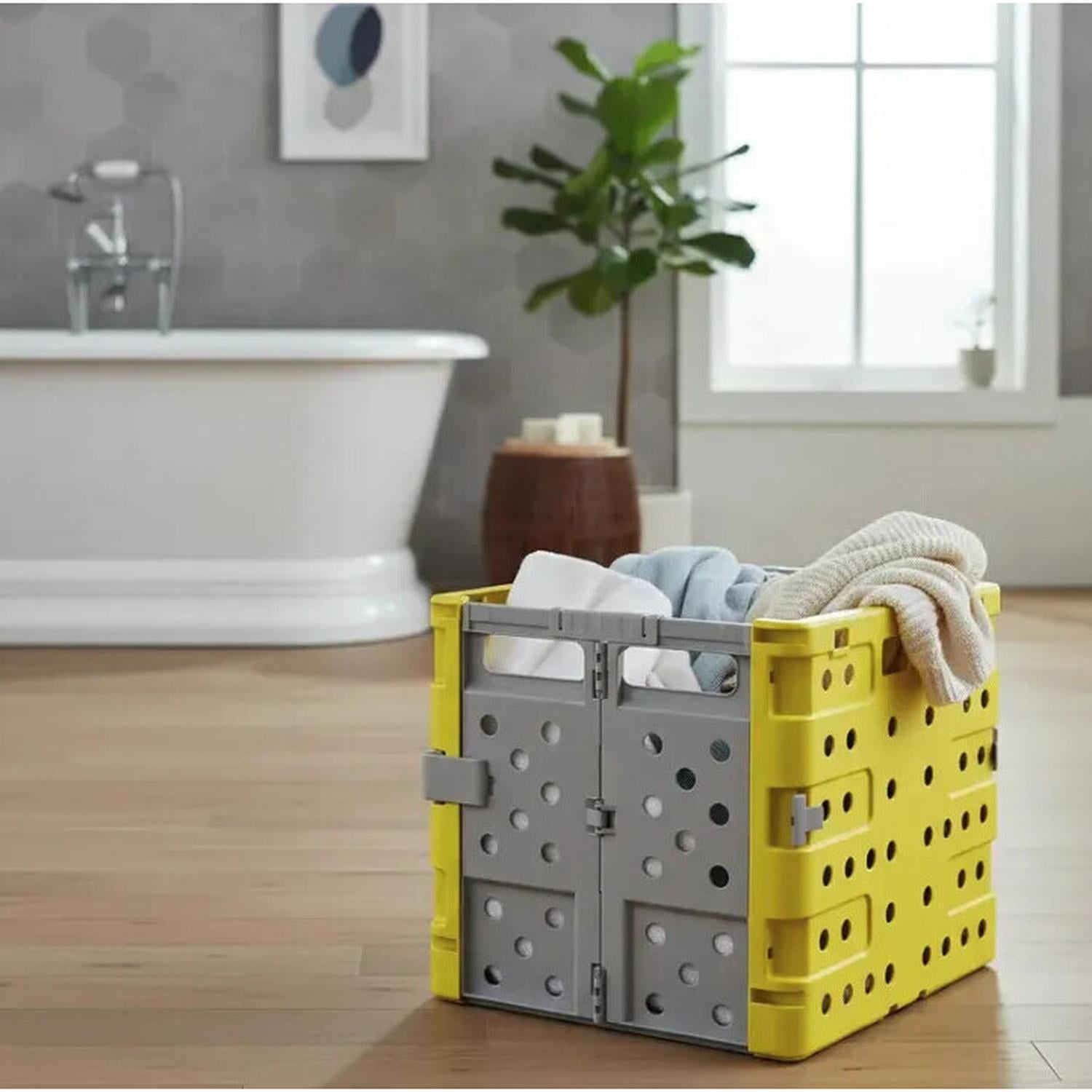 Bianca Home - Canasto Plastico Plegable Multiuso Para Ropa