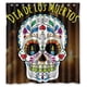 thumbnail image 1 of Cortina de ducha con diseño de calavera y flores del Día de los Muertos, juego de cortina de baño con ganchos, tamaño 60 x 72 pulgadas, 1 of 3