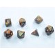 thumbnail image 2 of Dice Chessex Gold Lustrous con números plateados de 10 mm, juego de 7, 2 of 2