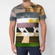 thumbnail image 2 of Camiseta de verano de manga corta con diseño de patchwork para hombre, 2 of 5
