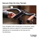 thumbnail image 4 of Soporte compacto de metal Loop Micro para celular en bicicleta, negro, 4 of 8