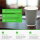 thumbnail image 2 of Vasos de café desechables Restaurantware 350 ml 500 unidades, 2 of 9
