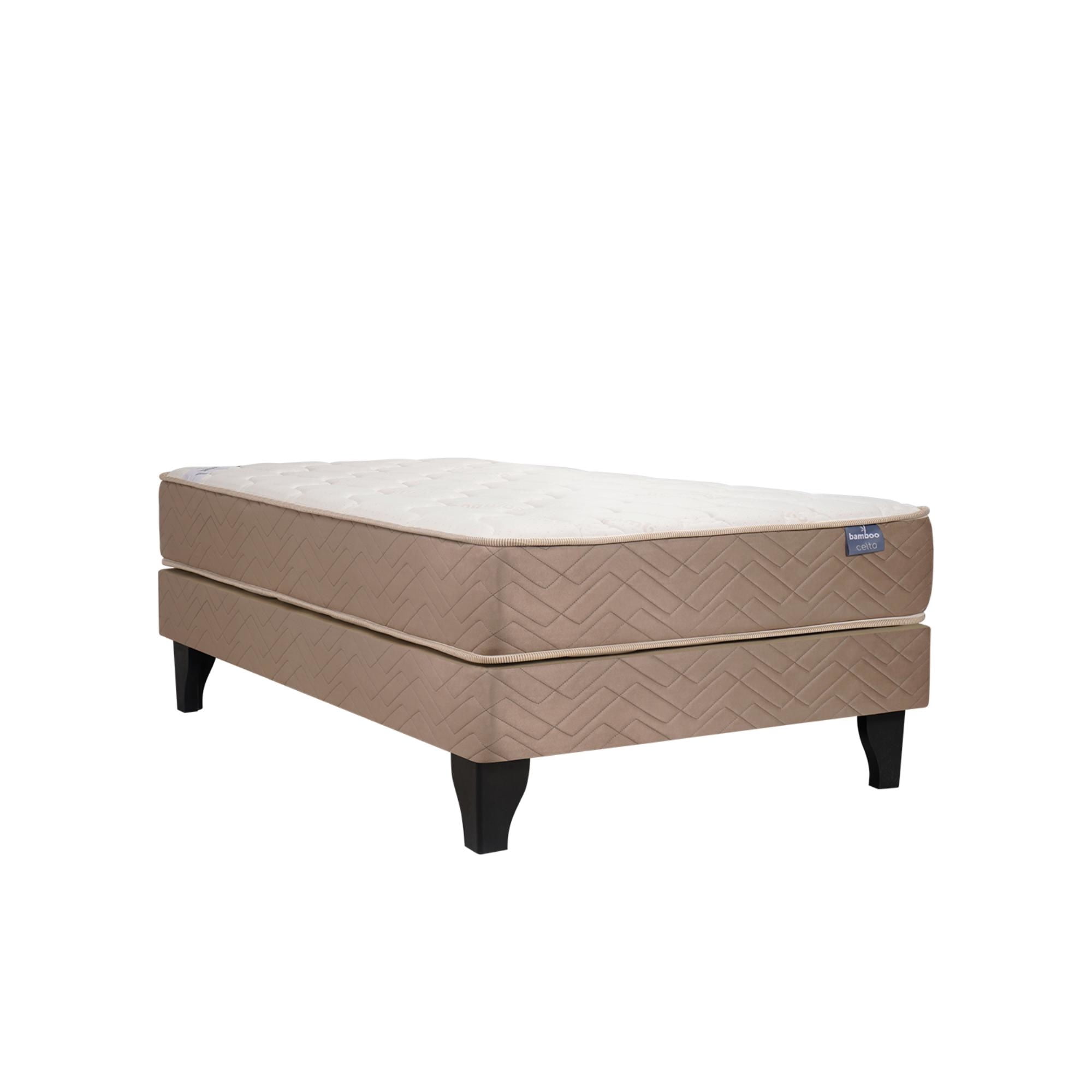 Celta - Cama Europea Bamboo 1.5 Plaza Base Normal