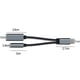 thumbnail image 2 of Adaptador de auriculares y cargador USB C a 3,5 mm, puerto de carga USB C PD 3.0 2 en 1 a conector de audio auxiliar y cable de carga rápida, 2 of 5
