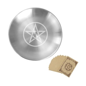 Bothyi - Plato De Altar De Acero Inoxidable Para Rituales, Oración, Ofrenda, Estilo A