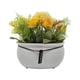thumbnail image 1 of Planta Artificial Macetero Ceramica Blanco Arreglo Floral amarillo, 1 of 6