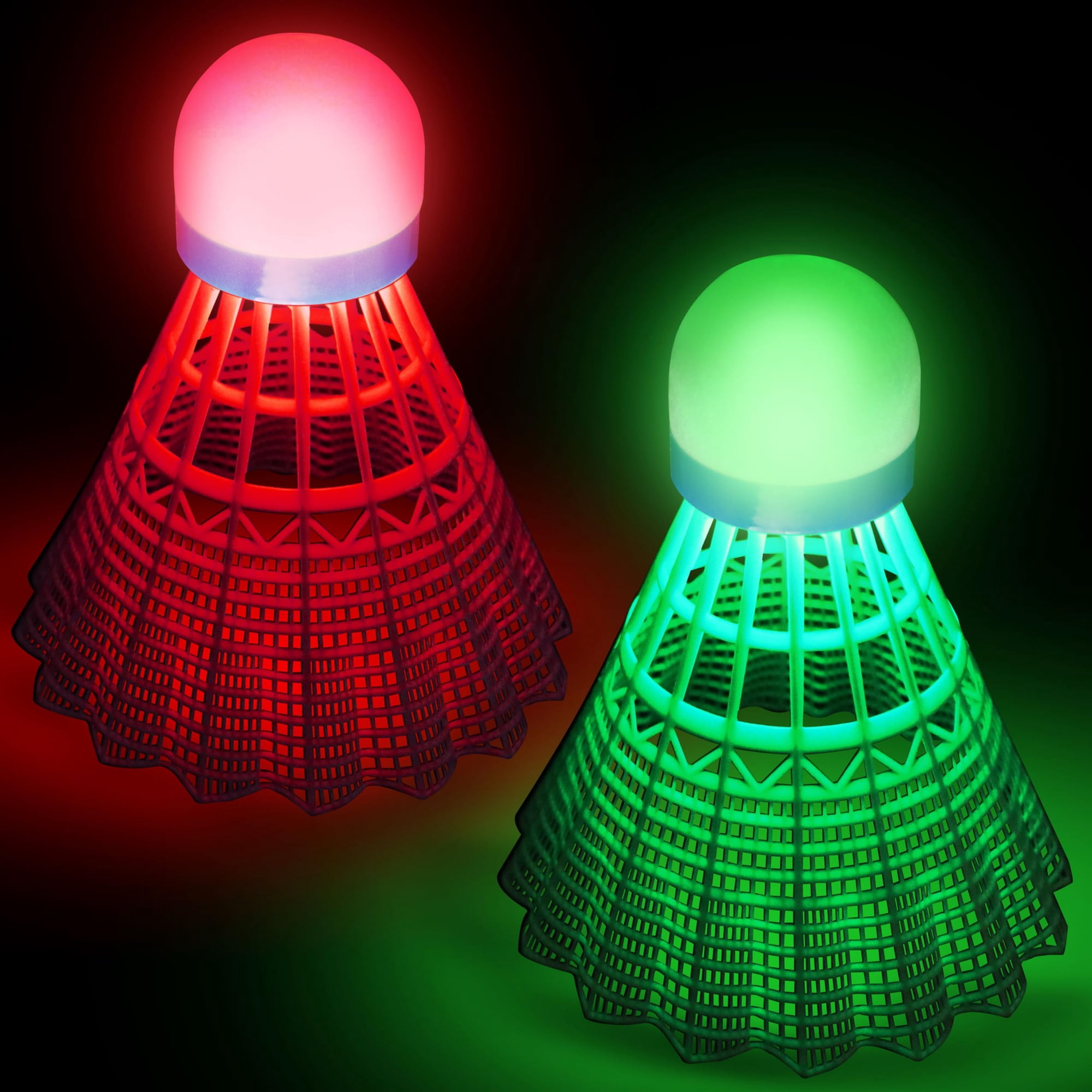 Xusx111 - Badminton 10pcs - Luz De Iluminación En La Noche Oscura, Badminton Shuttlecocks, Ejercicio De Entrenamiento De Pelota Deportiva Al Aire Libre En El Gimnasio, Dos Tipos De Luces, Luz Verde Y