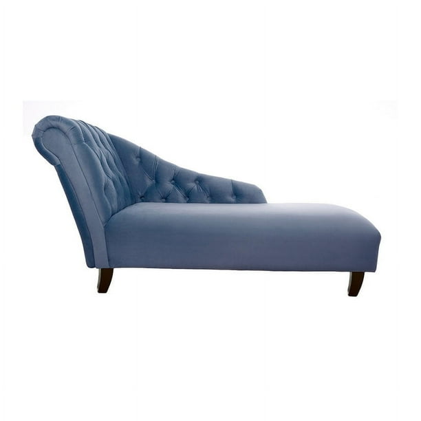 Chaise Longue Izquierdo Felpa Petroleo