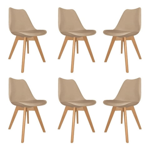 Moadchile - Pack 6 Sillas Tulip Beige