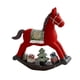 thumbnail image 4 of Estatua Navide?a Adorable, Adorno Artesanal De Mesa Para El Hogar, Estante, Sala De Estar, Caballo Mecedor Rojo, 4 of 5