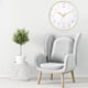 thumbnail image 5 of Reloj de pared de 12 pulgadas, elegante, moderno, silencioso, de cuarzo, funciona con pilas, redondo, decorativo, para el hogar, la oficina, la cocina, el dormitorio y la sala de estar, fácil de leer., 5 of 6
