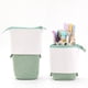 thumbnail image 1 of Retractable PU Corduroy Pencil Holder: Portable Stationery Organizer with Zipper for Students, Boys, Girls, and Adults, 1 of 5
