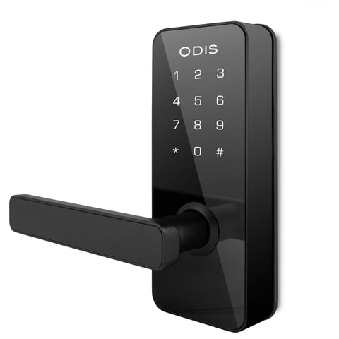 Cerradura Digital Odis 7700 Con Picaporte Manilla Reversible - Negro
