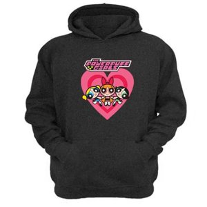 Genérico - Polerón Canguro Niñas Superpoderes Gris Oscuro Talla Xl Unisex