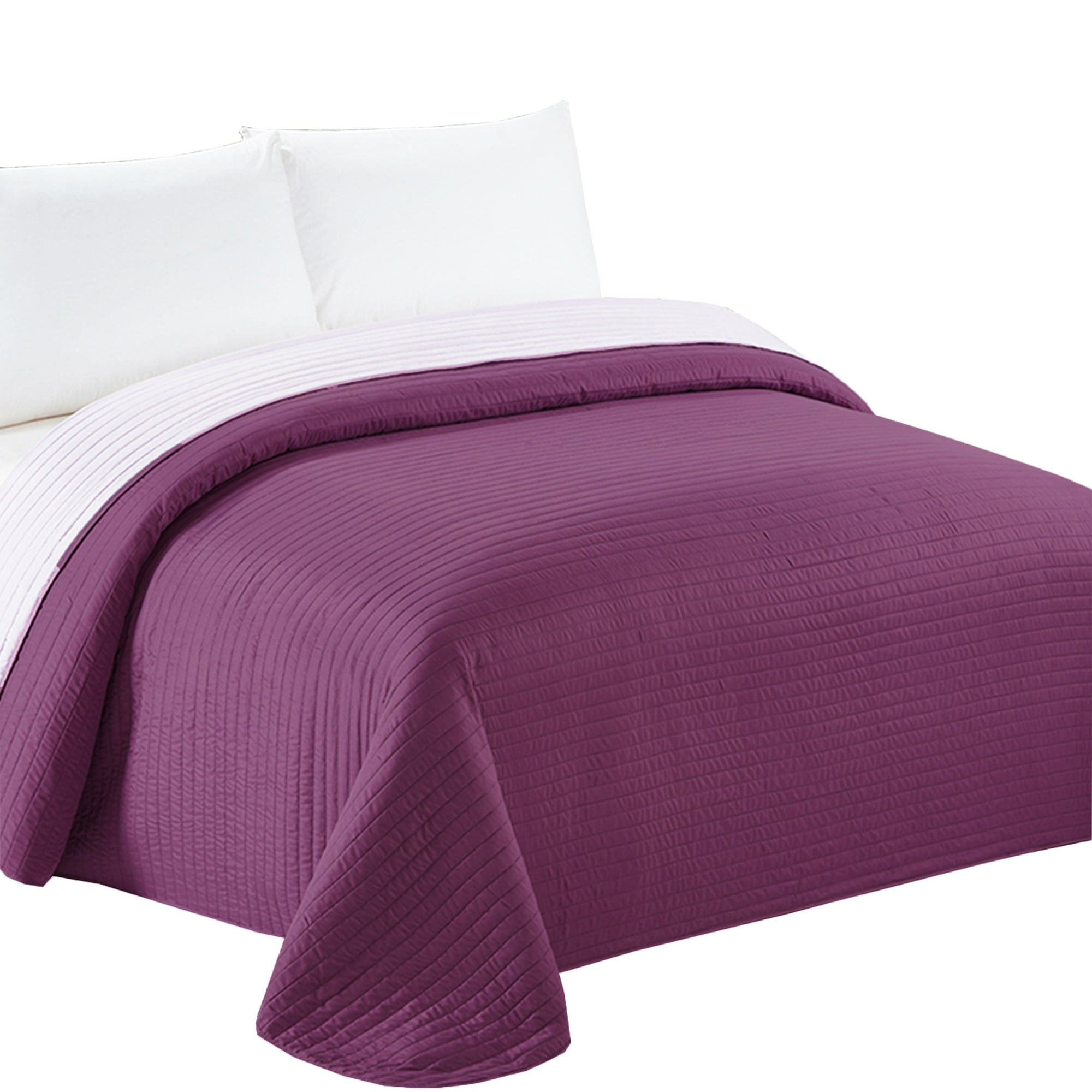 Mallorca - Cobertor California Lila Bicolor Reversible Sin Fundas 2 Plazas