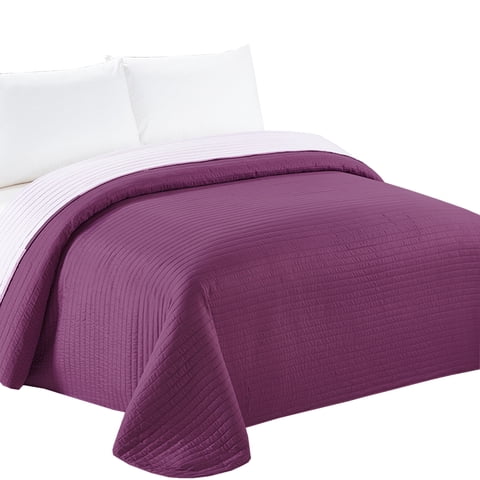 Mallorca - Cobertor California Lila Bicolor Reversible Sin Fundas 2 Plazas