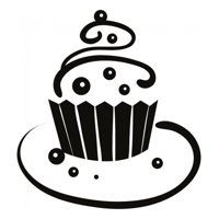 Rienda Libre Graphics - Decomural Swirl Cupcake Cake Kitchen Cafe Ws-17156