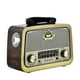thumbnail image 1 of Radio Portátil Linterna Bluetooth Recargable Y A Pilas Retro Vintage Café Oscuro, 1 of 7