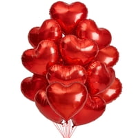 Globos En Forma De Corazón Broeify, 18 Pulgadas, Lámina De Mylar, Color Rojo, 32