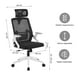 thumbnail image 3 of Silla de Escritorio con Cabezal Ergonomus Doha Blanco, 3 of 12