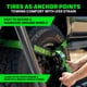 thumbnail image 5 of Correas de amarre para coche Rhino USA, paquete de 4 unidades, 2 x 2,4 m, 4,5 kg, resistencia a la r, 5 of 7