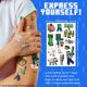 thumbnail image 4 of Tatuajes temporales Savvi Pack de 200 Minecraft, fabricado en EE. UU., 4 of 6