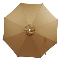 Ioensy - Sombrilla De Patio De Alta Densidad Para Mesa De Exterior, Para Piscina, Terraza, Patio, Color Caqui, 270 Cm