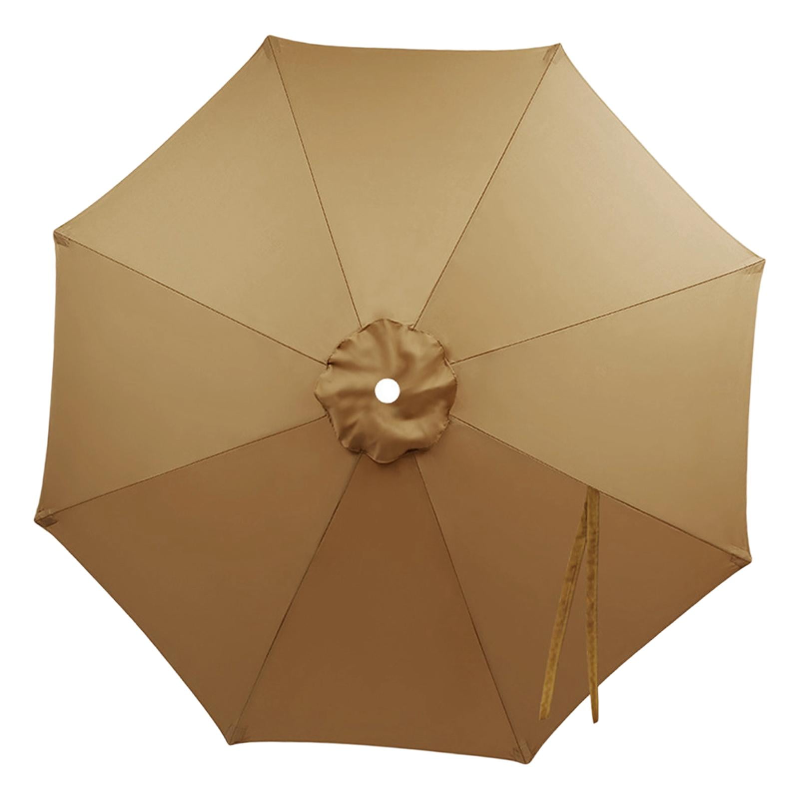 Magideal - Cubierta De Repuesto Para Sombrilla De Patio De 6 Varillas, Cubierta Hexagonal De Poliéster Para Mesa De Exterior, Ideal Para Terraza, Jardín Y Patio. Caqui 200cm