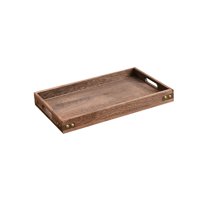 Magideal - Bandeja Para Servir Bandeja De Almacenamiento Para El Hogar, Bandeja Para Mesa De Centro, Bandeja Para Servir De Madera Multifuncional, Plato De , Guardia De Esquina Medi Guardia De Esquina Media