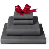 Juego De Sabanas King + Fundas De Almohada Gris Hilos Aura Zeus