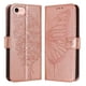 thumbnail image 1 of Funda Cartera Mariposa Para Iphone 17e Con Soporte Y Ranuras Para Tarjetas Oro Rosa, 1 of 5