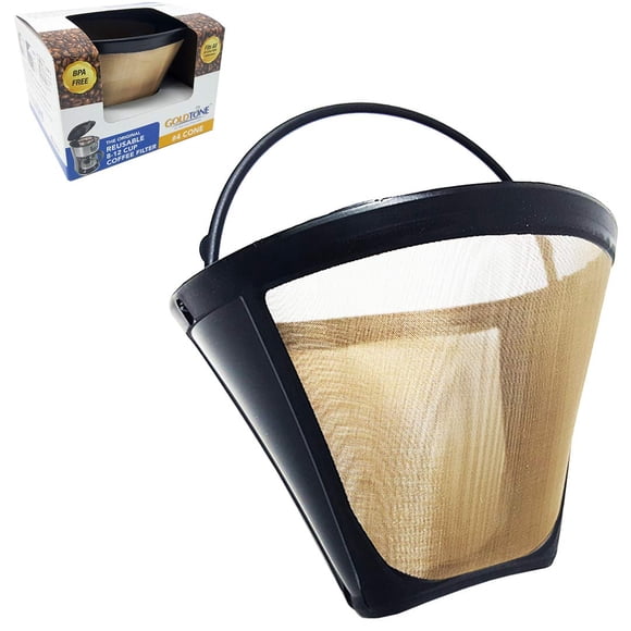 Filtro de café reutilizable GoldTone #4 Cone para Ninja sin BPA