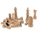 thumbnail image 2 of Piezas de ajedrez de plastico de repuesto de 16 piezas / piezas de ajedrez beige, 2 of 5