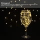 thumbnail image 2 of Paquete de 24 luces LED de hadas a pilas, 1 m, 10 LED de alambre plateado, luces de luciérnaga en blanco cálido, mini luces LED estrelladas impermeables para bodas, fiestas, tarros de cristal, decorac, 2 of 7