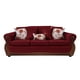 thumbnail image 1 of Sofá Con Resorte Estructural Grand Santi Chenille 4 Personas Rojo X, 1 of 3