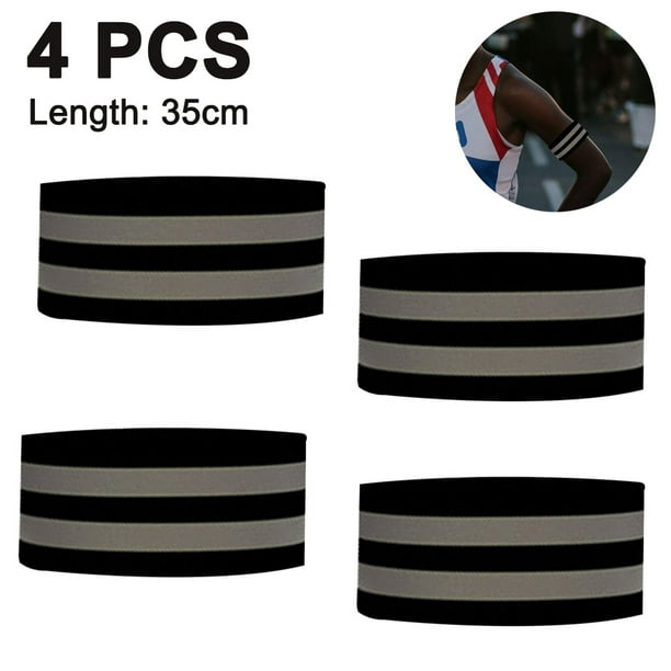 bandas reflectantes para muñeca, brazo, tobillo y pierna. Cintas reflectantes de alta visibilidad para caminar, andar en bicicleta y correr de noche.
