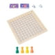 thumbnail image 1 of Tablero de madera para multiplicación y suma de matemáticas, tablero de mesa de matemáticas con tarjetas flash, dados, manipuladores de matemáticas,, 1 of 4