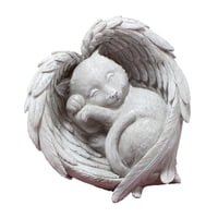 Magideal - Figuras De Alas De Ángel Conmemorativas Para Mascotas, Colección De Estatuas De Jardín Con Forma De Alas De Ángel, Regalo De Simpatía Por La Pérdida D Gato