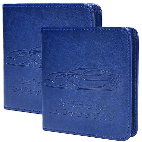 CADDY Peisicne Pack de 2 portadocumentos azul oscuro con cierre magnético