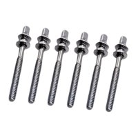 Magideal - 6X Varillas De Tensión Para Batería Tornillos De Fijación Para Batería Con Arandelas Tornillos De 5 Mm Para Orejetas De Batería Pernos Para Orejetas D M5X45Mm