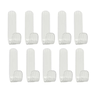 Bothyi - Gancho Para Toallas De Pared, 10 Uds., Colgador Transparente Para Llaves, Dormitorio, Sin Perforación, Soporte Para Llaves