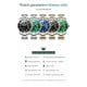 thumbnail image 5 of Reloj OLEVS negro plateado de acero inoxidable impermeable para hombre, 5 of 9