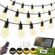 thumbnail image 1 of Luces de cadena solares FUANXIEI S14 de 15 m con control remoto e impermeables, 1 of 9