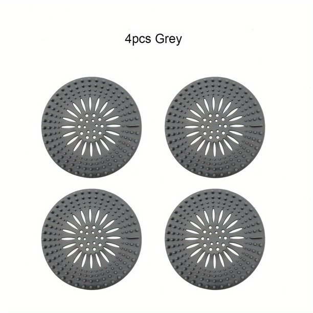 1/2/4pcs Bathroom Hair Catcher, Sundries Filter Net, Hair Filter, Easy To Install And Clean, For Bathroom Bathtub And Kitchen, Bathroom Accessories