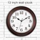 thumbnail image 3 of Reloj de pared HYLANDA 30 cm vintage silencioso a batería, 3 of 7
