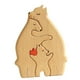 thumbnail image 3 of Familia De Osos Rompecabezas De Madera De Arte Escultura De Madera Para Regalo Para Navidad Familiar 3 Osos, 3 of 5